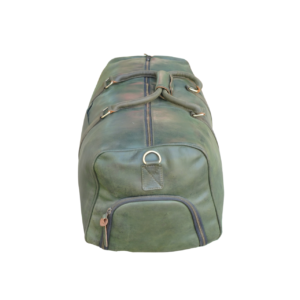 Emerald Leather Duffle Bag With Shoe Compartment|Green Weekend Travel Holdall Men|Overnight Carryon Bag|Personalised